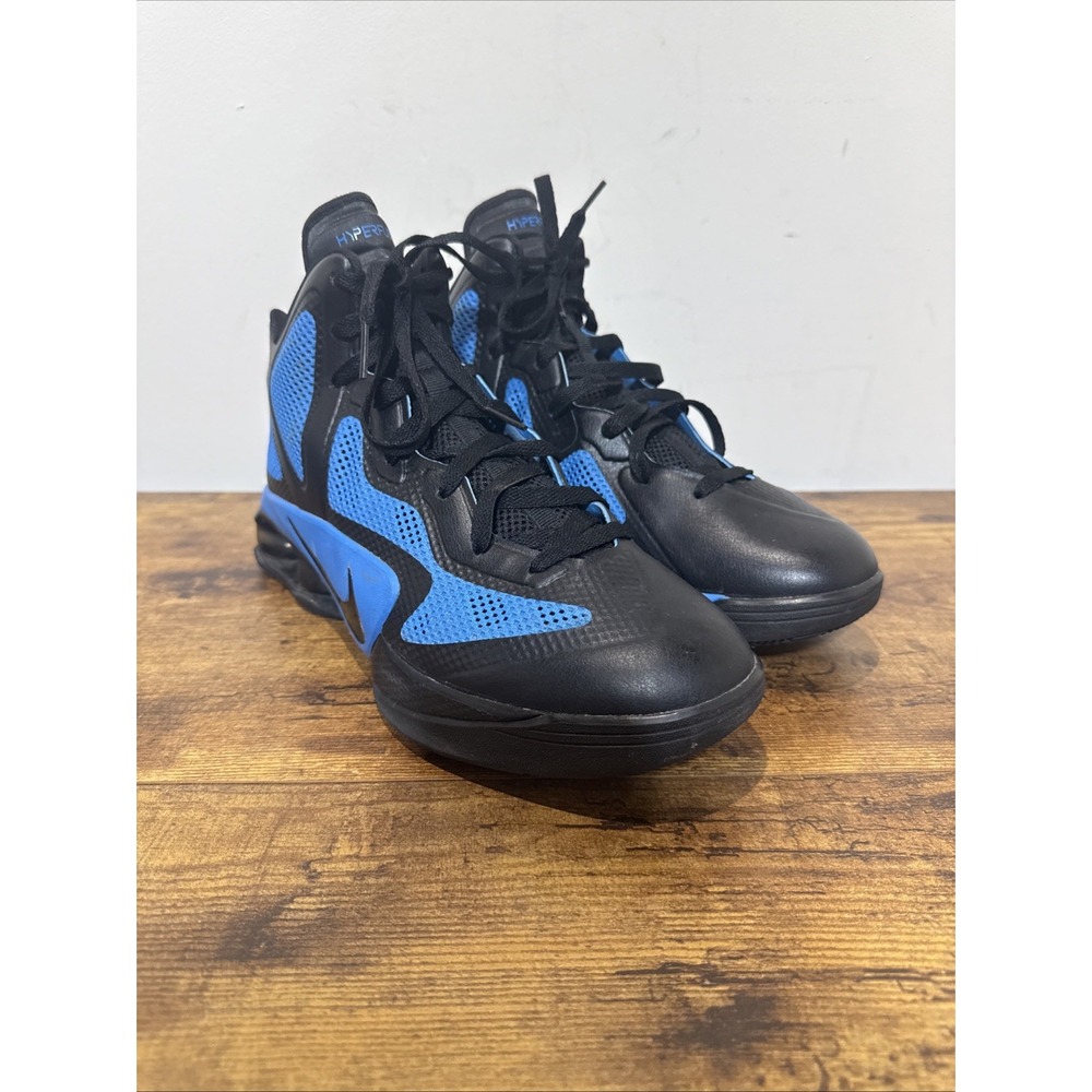 Nike Shox Air Hyperballer Black Blue Men Basketball Shoe 454154-002 Size 10